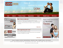 Tablet Screenshot of lidercred.com